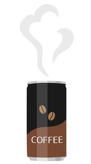 湯気の立つ缶コーヒー 缶コーヒー,コーヒー,湯気,熱々,冬,ホット,ホット飲料,コーヒー飲料,ブラックコーヒー,ミルクコーヒーのイラスト素材
