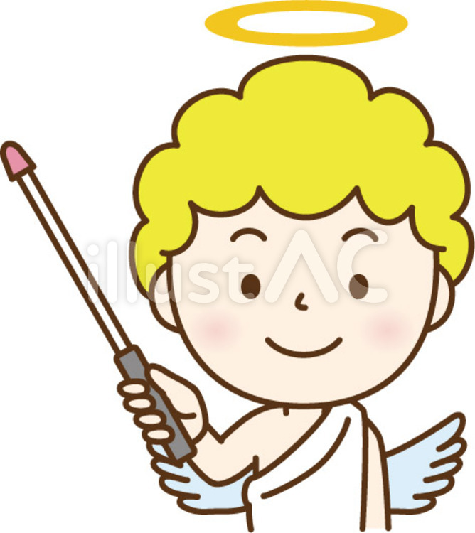 指し棒を持つ天使イラスト No 無料イラストなら イラストac