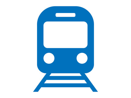 電車イラスト(青) 電車イラスト(青) 電車,アイコン,駅,鉄道,線路,乗り物,公共交通機関,私鉄,地下鉄,施設のイラスト素材