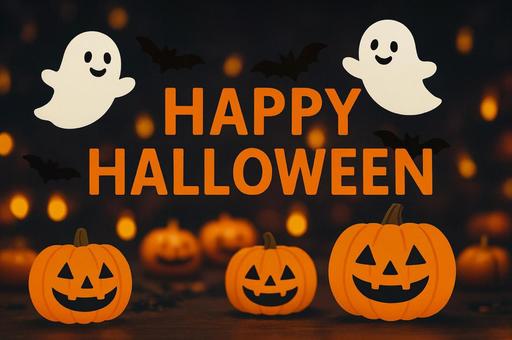 HAPPY HELLOWEEN パーティー,ジャックオランタン,お化け,ハロウィン,かぼちゃ,ジャックオーランタン,イラスト,ベクター,ハロウィン飾り,秋のイラスト素材