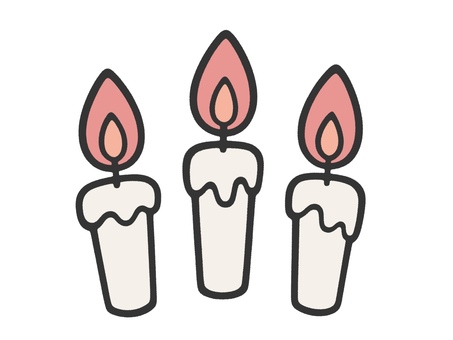 Illustration, candle, christmas, a candle, 