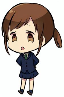 女子学生2_困った
