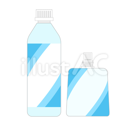 スポーツドリンクとゼリーのイラスト