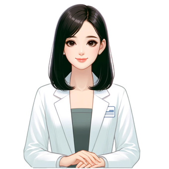 Illustration, female doctor, pharmacy, staff, 