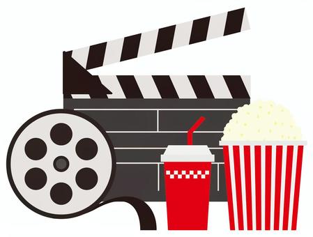 Cinema, juice, food, audience seat, JPG and PNG