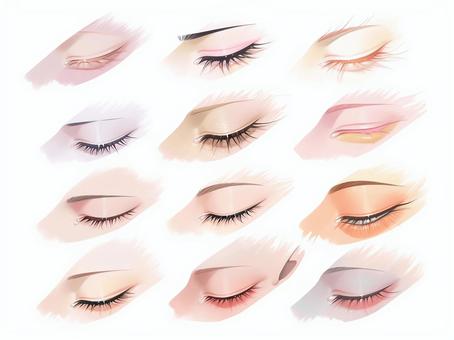 Illustration, eyelash, extension, beauty, 