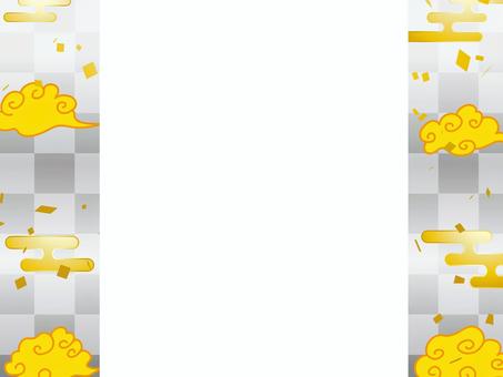 正月和風和柄年賀状 年賀状,和柄,和風のイラスト素材