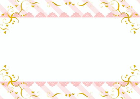 Heart lace decorative frame striped background, valentine, heart, love, JPG and EPS