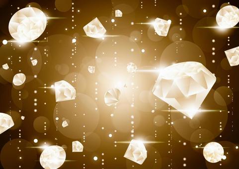 光の雫とゴールドのダイヤモンドの背景素材 光の雫とゴールドのダイヤモンドの背景素材 ダイヤモンド,宝石,結晶,光,雫,玉ボケ,ゴールド,背景のイラスト素材