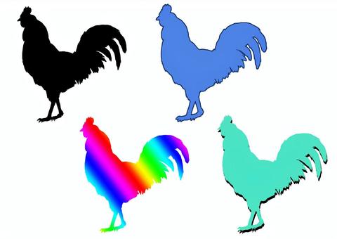 Chicken silhouette, silhouette, simple, hand drawn, JPG and PNG