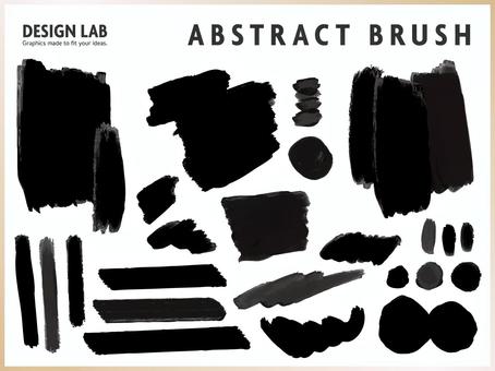 モノトーンの抽象ブラシテクスチャ