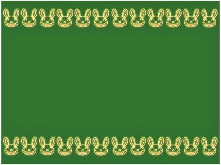 うさぎのフレ−ム　ネオン