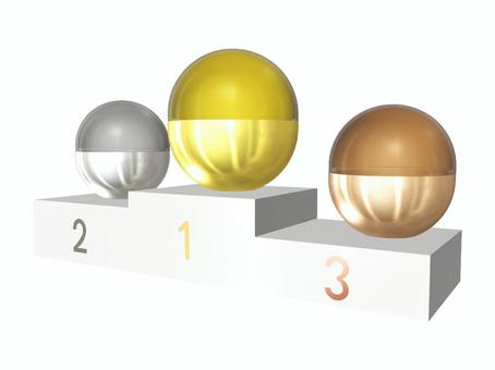 ガチャと表彰台 ガチャ,表彰台,カプセルトイ,結果発表,順位,表彰,ランキングのイラスト素材