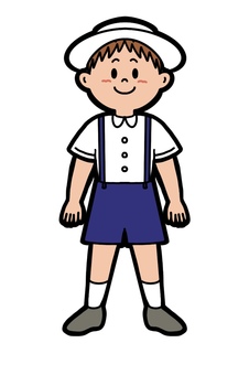 Illustration, kindergarten, boy, uniform, 