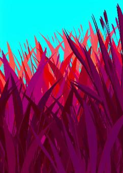 おしゃれな葉っぱの背景 15 背景,壁紙,葉っぱ,植物,おしゃれ,シンプル,手描き,カラフル,水色,コーラルピンクのイラスト素材