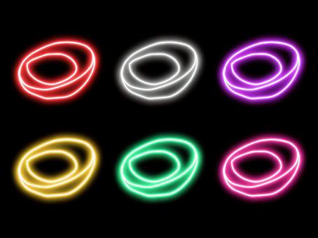 ネオンのゆで卵 ゆで卵,卵,煮抜き,半熟,料理,おかず,温泉卵,黄身,白身,タンパク質のイラスト素材