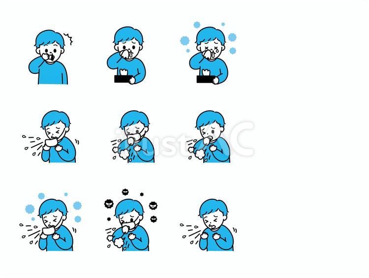 子供体調不良まとめB④ 人物,子供,表情のイラスト素材
