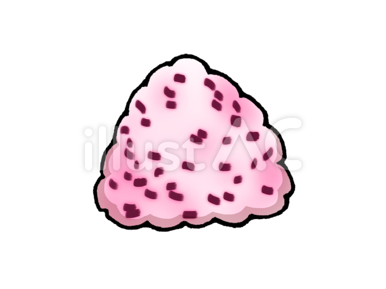 ゆかりおにぎり おにぎり,ごはん,おむすびのイラスト素材