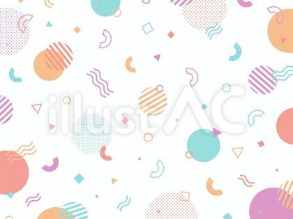 カラフルな幾何学模様の背景02