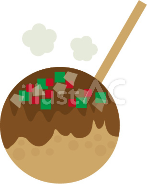 たこ焼き たこ焼き,大阪,つまようじのイラスト素材