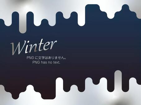 溶ける冬イメージフレーム 枠,フレーム,冬,雪,溶ける,背景,バックグラウンド,シンプル,かっこいい,シックのイラスト素材