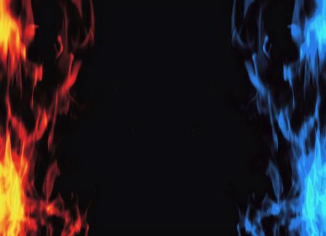 Blue and red fantastic flame frame 06, JPG Blue and red fantastic flame frame 06, , JPG