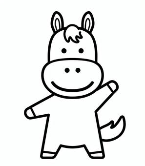 可愛い馬のキャラクターアイコン 可愛い馬のキャラクターアイコン 馬,キャラクター,可愛い,マスコット,生き物,草食,動物,お馬さん,哺乳類,アイコンのイラスト素材