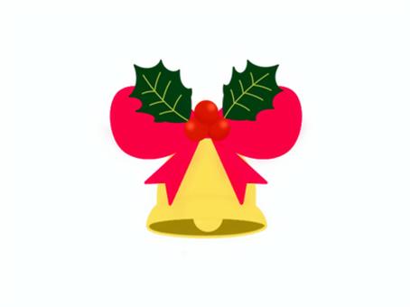 ベル　線なし ベル,鈴,リボン,クリスマス,イベント,行事,アイコン,柊,かわいい,オーナメントのイラスト素材