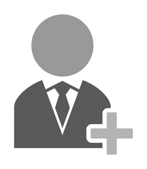 ネクタイの人物とプラスマーク 人物,アイコン,プラス,人材,雇用,ビジネス,スーツ,ネクタイ,参加,追加のイラスト素材