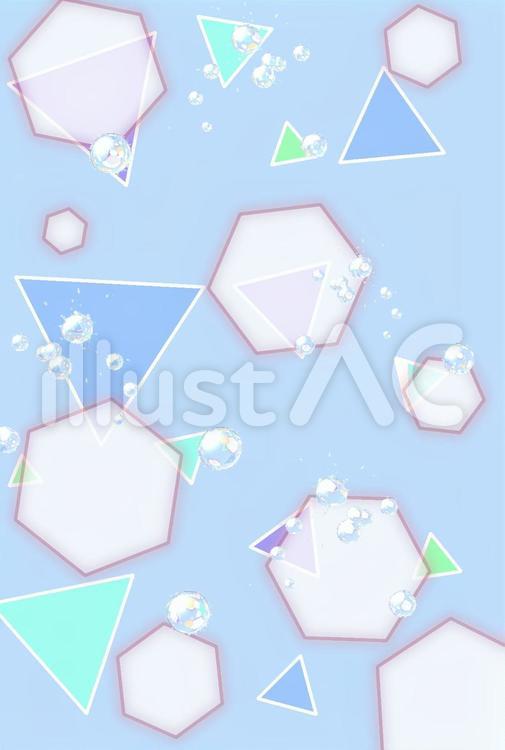 水をイメージしたイラスト 水,青,夏のイラスト素材