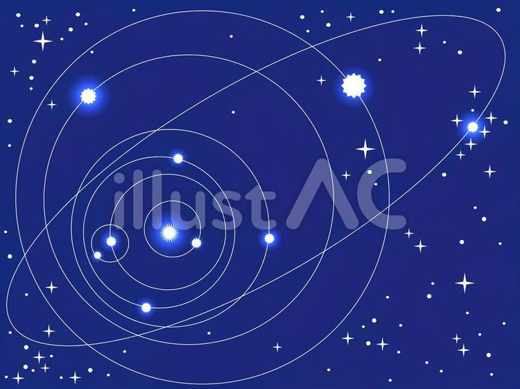 星05 宇宙,星,冬のイラスト素材