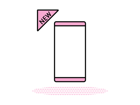 新機種のスマートフォン スマホ,スマートフォン,新しい,モデル,新モデル,新機種,新製品,新商品,アイコン,素材のイラスト素材