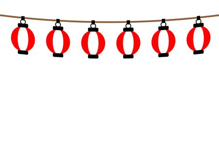 提灯 提灯,祭り,夏祭り,秋祭り,和紙,紅白,ランタン,ライト,照明,丸型のイラスト素材