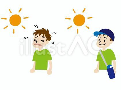 熱中症注意イラスト2点セット