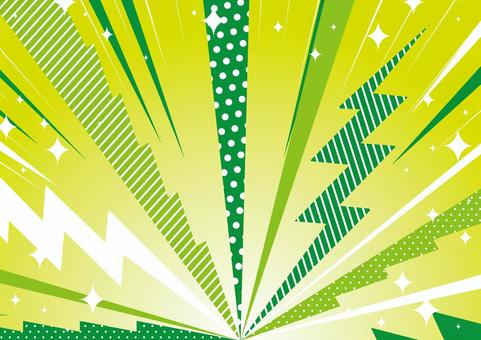 Jagged lines with pops of green, JPG Jagged lines with pops of green, concentration line, effect line, mine, JPG