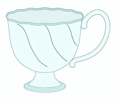 ティーカップ_tea cup 食器,洋風,ティーカップ,耐熱,取っ手のイラスト素材