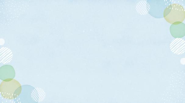 水彩背景／和テイストの丸飾り・ブルー 水彩,背景,優しい,淡い,くすみ,和柄,筆,模様,にじみ,ナチュラルのイラスト素材