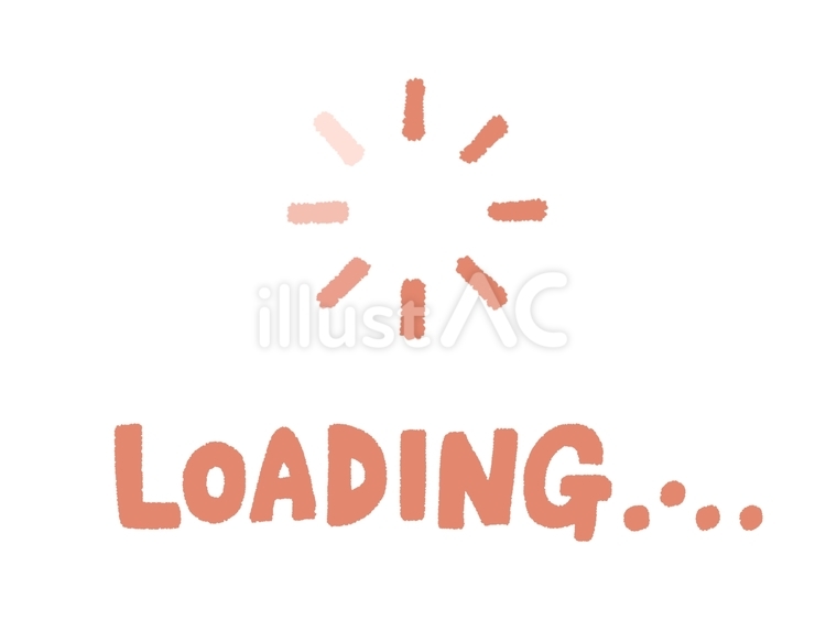 LOADING文字と読込マーク（赤） ローディング,文字,英語のイラスト素材