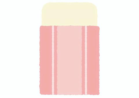 cute eraser (pink), eraser, pink, stationery, JPG, PNG and AI