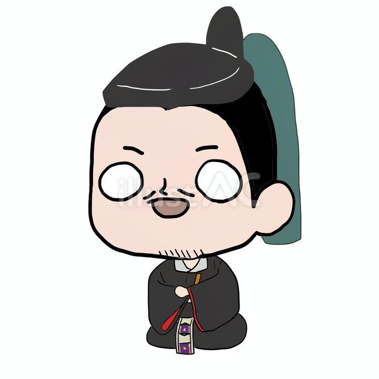 ゆるい北条氏政さん 北条氏政,新九郎,相模守のイラスト素材