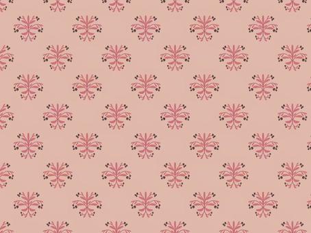 背景パターン　アンティークな植物柄