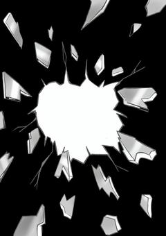 割れたガラス 割れたガラス ガラス,硝子,破損,破片,飛散のイラスト素材