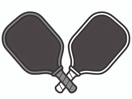 ピックルボールラケット(2色)10 ピックルボール,ラケット,パドル,スポーツ,スポーツ用品,アイコン,マーク,シンプルのイラスト素材