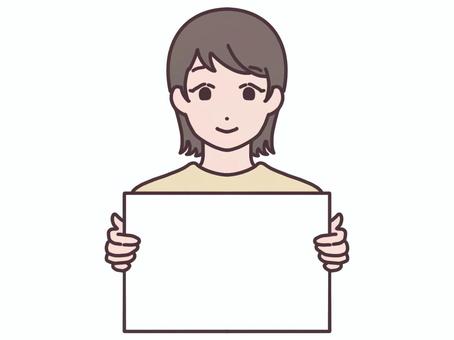 Illustration, female, housewife, whiteboard, 