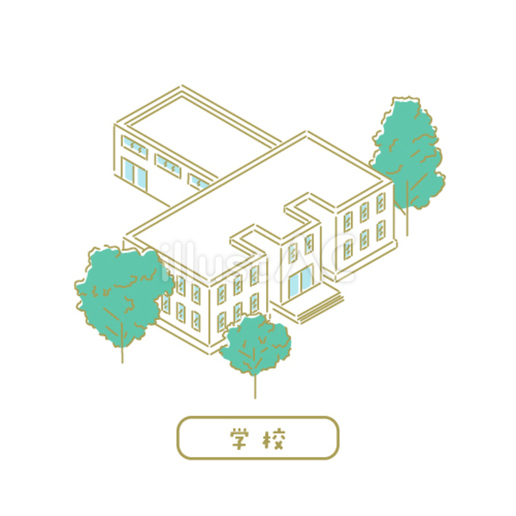 学校/先生のためのイラスト 学校/先生のためのイラスト 校舎,学校,スクールのイラスト素材