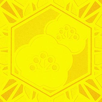 シームレスなモザイク　梅　o