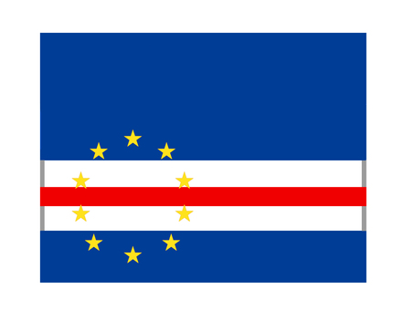 カーボベルデ共和国 カーボベルデ共和国,国旗,掲揚,軍旗,弔旗,イラストのイラスト素材