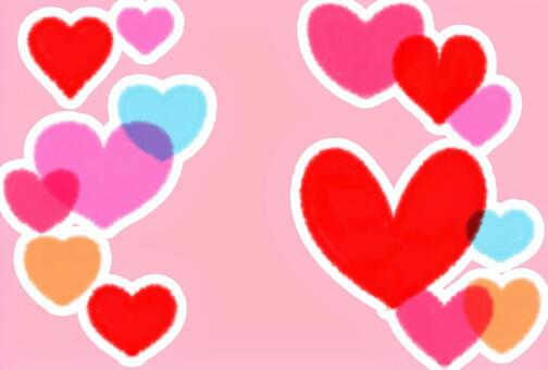 A lot of hearts pink, heart, valentine, pink, JPG and PNG