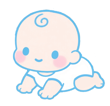 ハイハイする赤ちゃん ハイハイする赤ちゃん ハイハイ,赤ちゃん,ロンパース,成長,育児,幼児,子育て,0歳,検診,パステルのイラスト素材