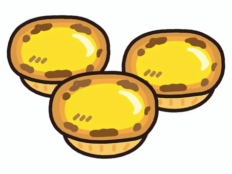 ポルトガルの伝統菓子エッグタルト エッグタルト,タルト,スイーツ,お菓子,デザート,おやつ,香港,マカオ,ポルトガル,ポルトガル料理のイラスト素材